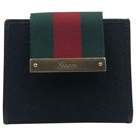 green with red line gucci wallet|Gucci wallet price.